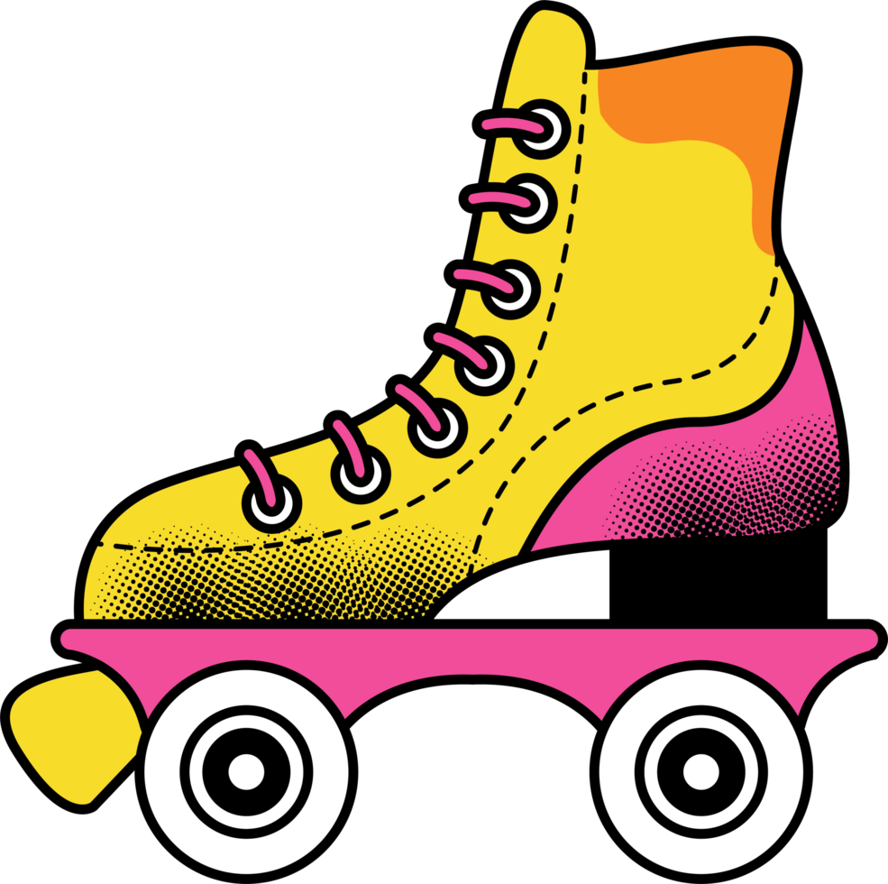 skate pop art style png