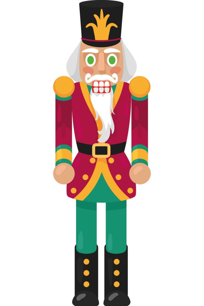 nutcracker soldier with redwine uniform png