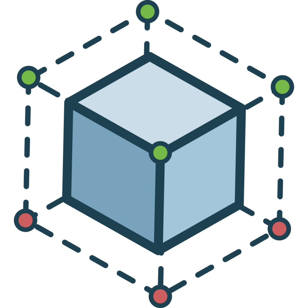 figure géométrique cube png