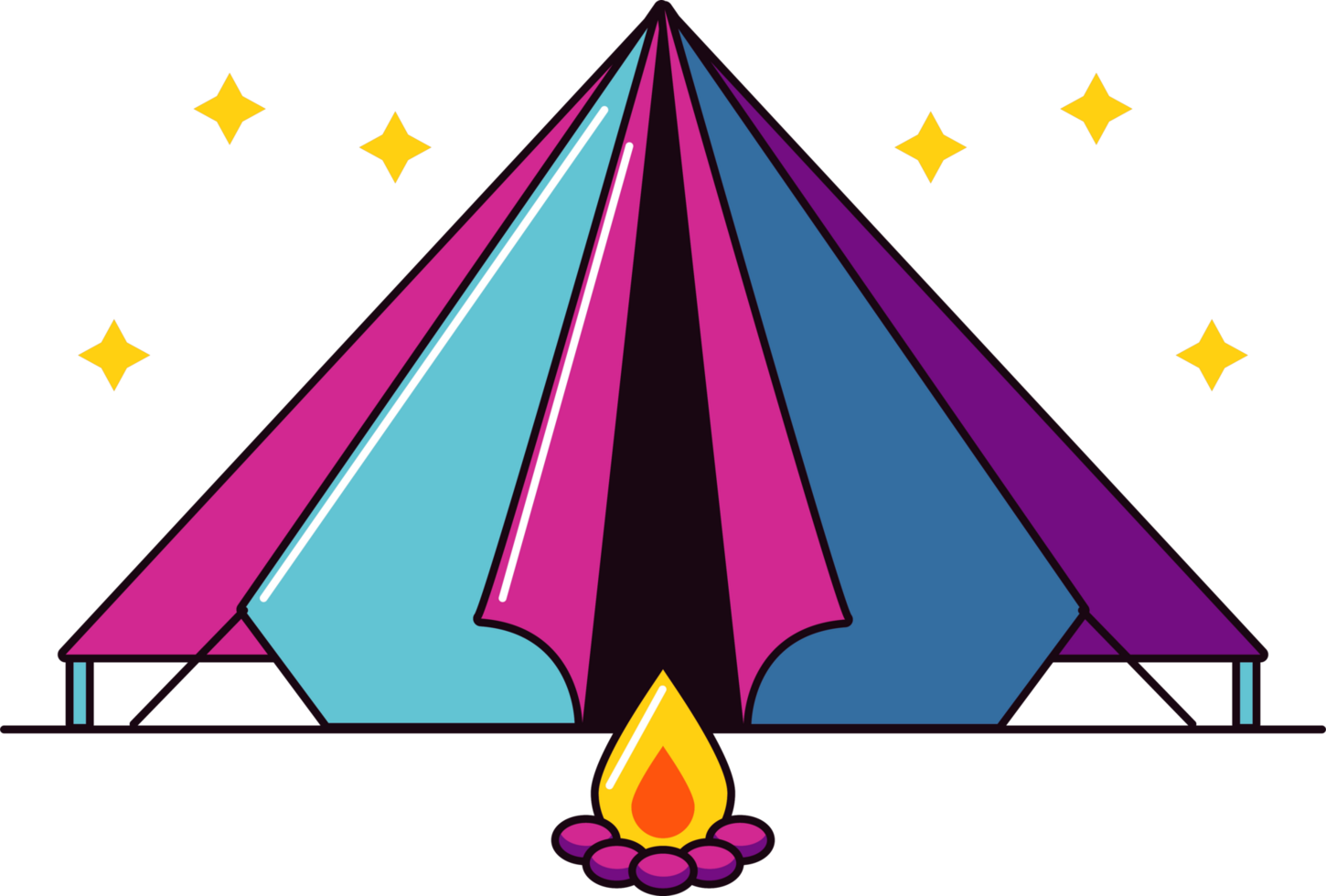 tent and campfire png