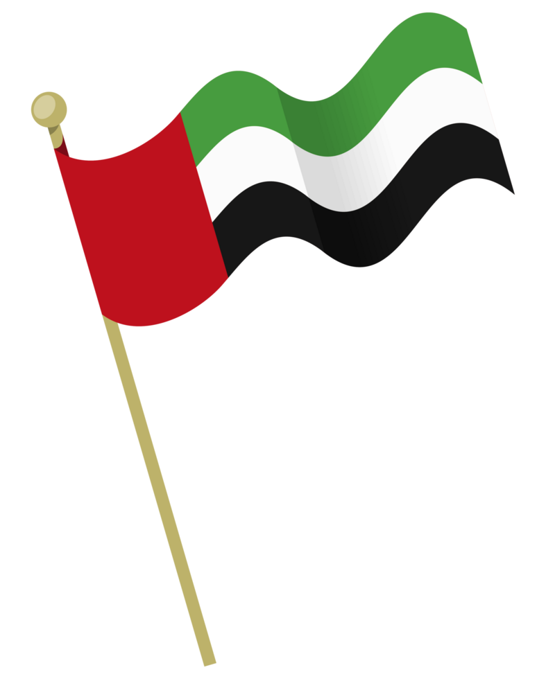 uae vlag golvend in pool png