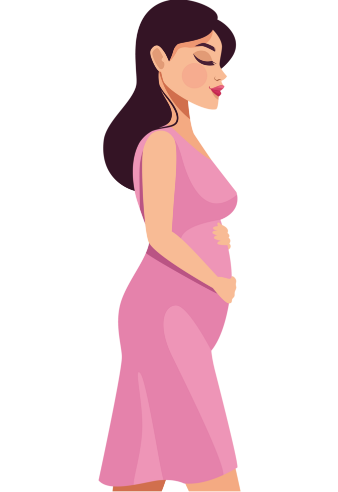 mujer dos meses embarazada png