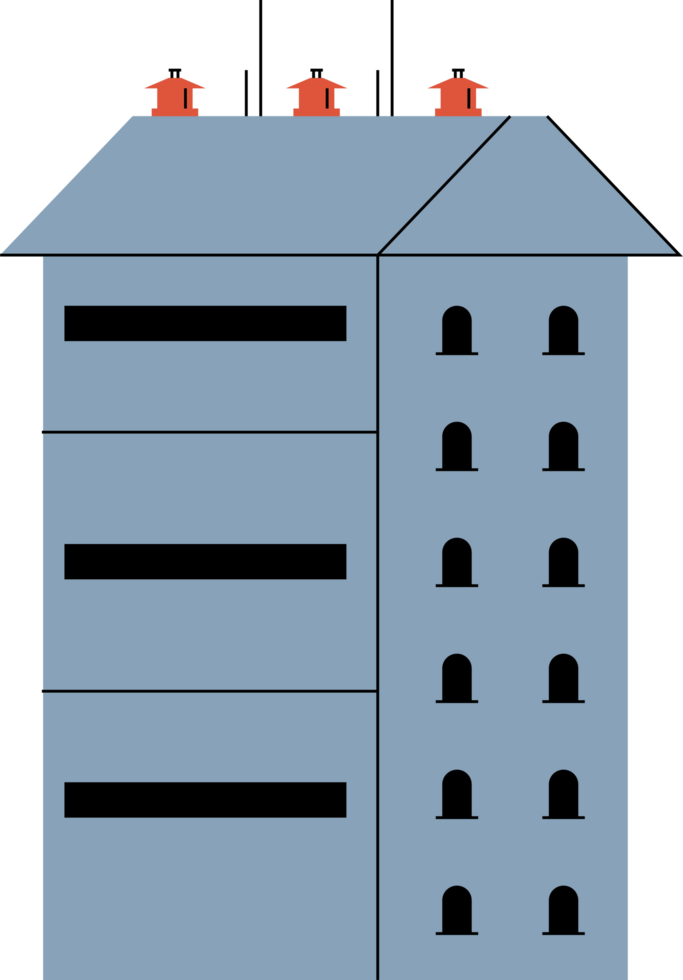 gray factory building png