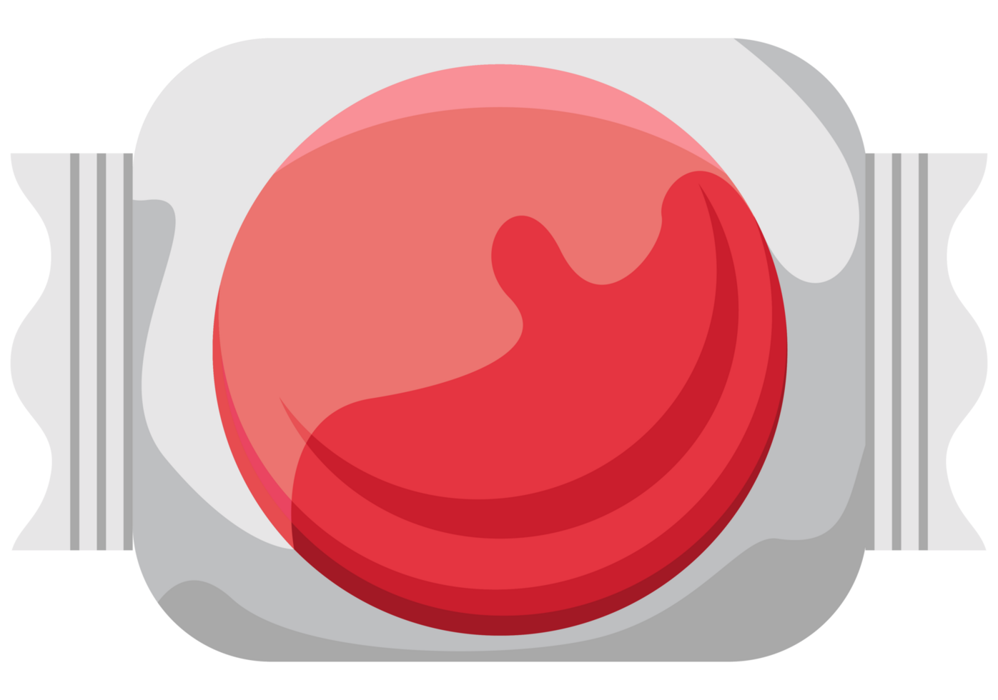 red sweet candy in gray pack png