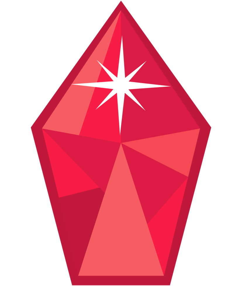 red color gemstone luxury png