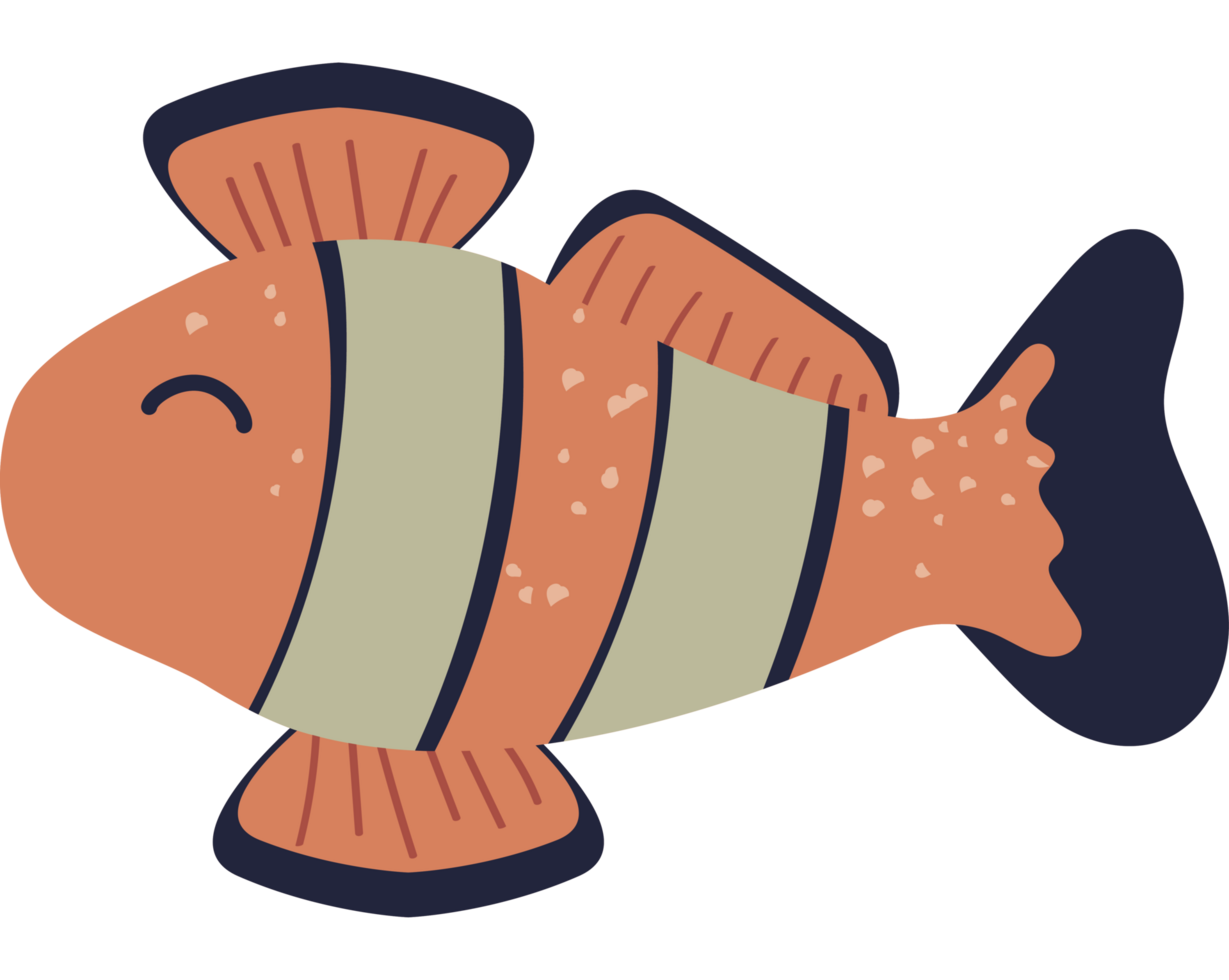 clownfish sealife animal png