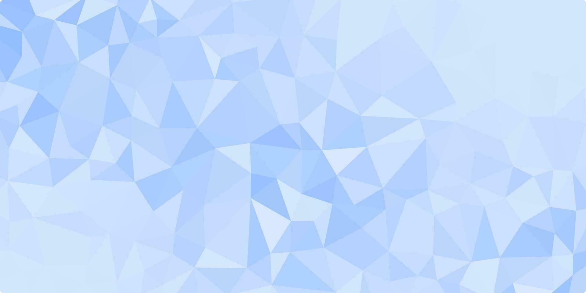 abstract geometric blue triangle background vector