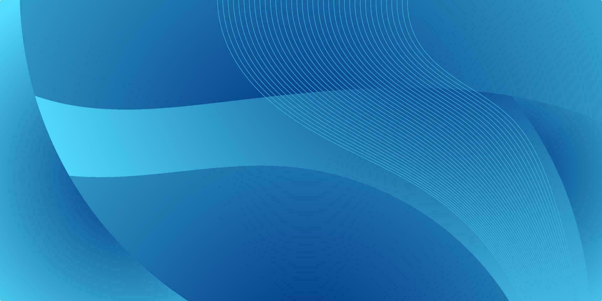 blue wave abstract modern background vector