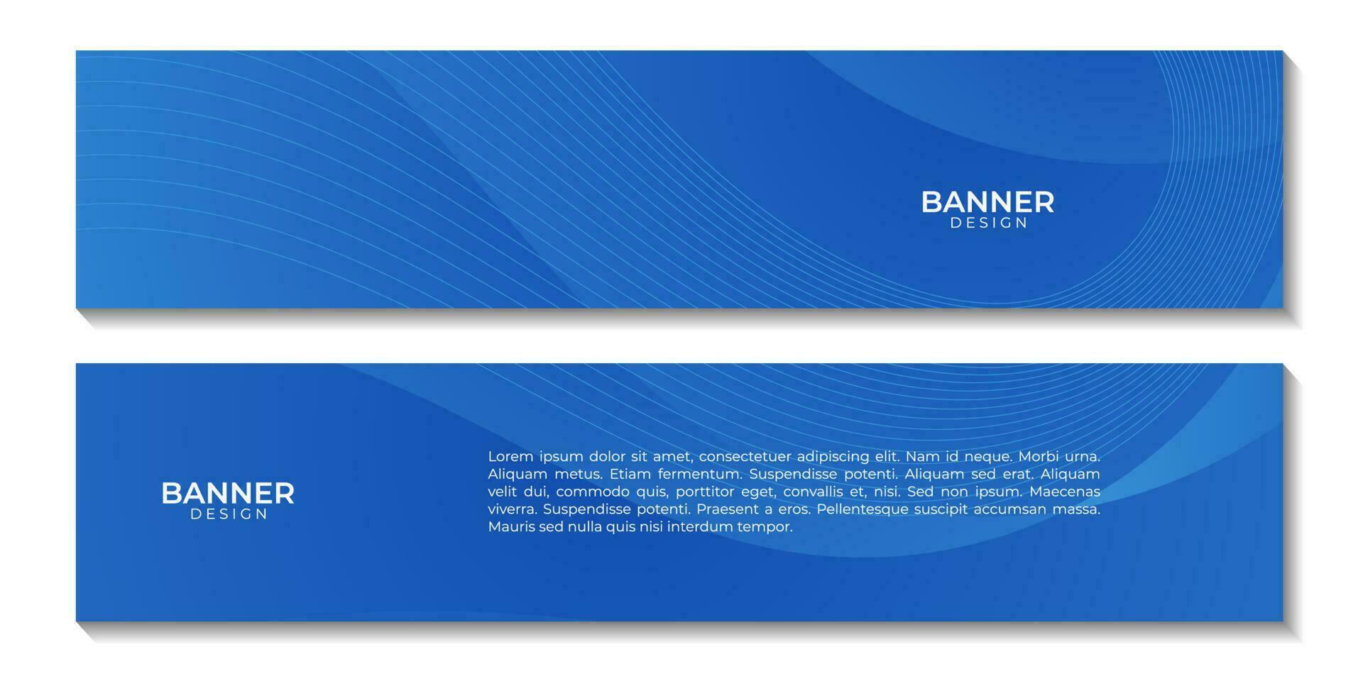 set of banners. blue wave gradient background for business. vector