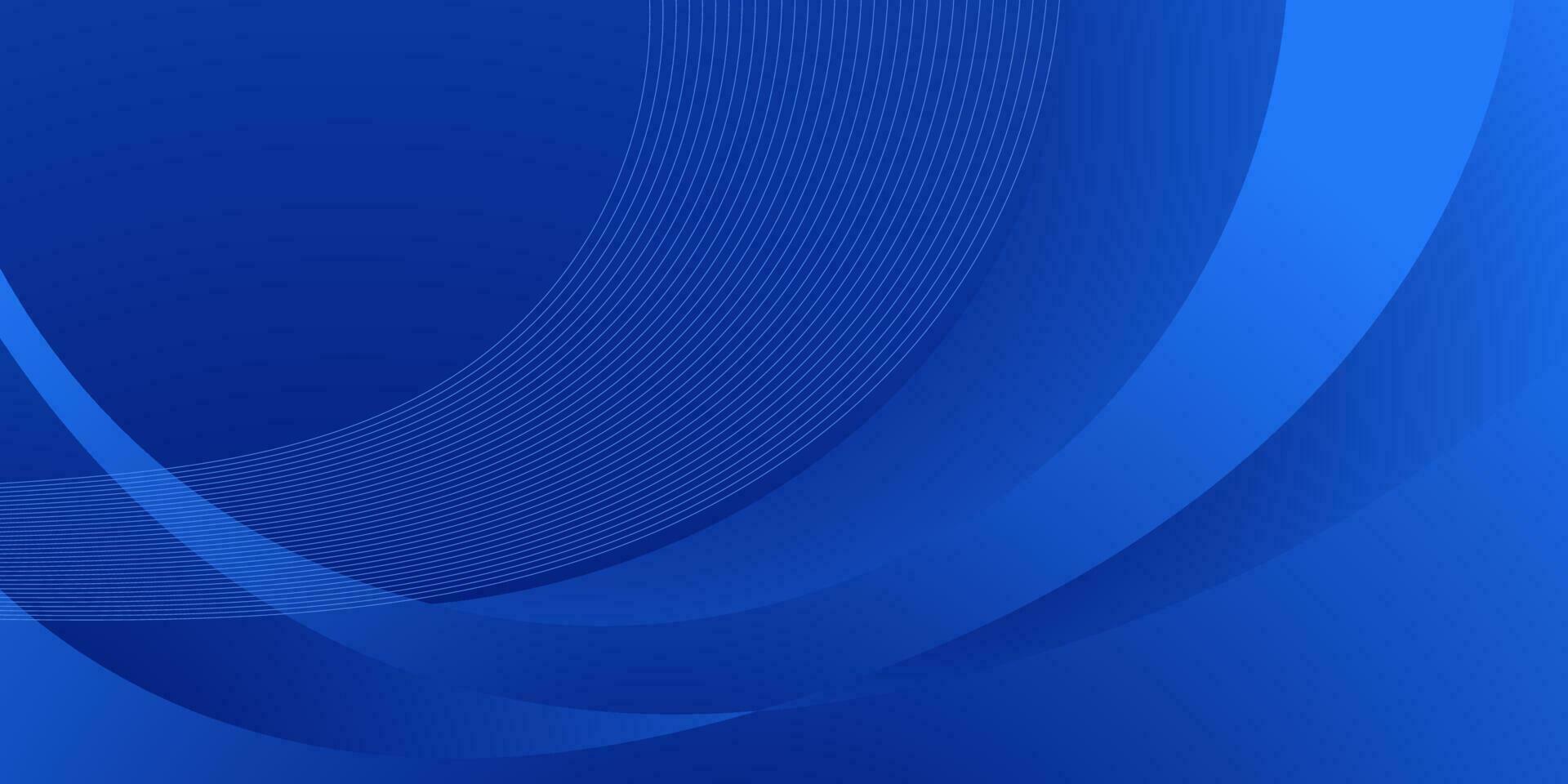set of abstract blue wave gradient background with lines vector