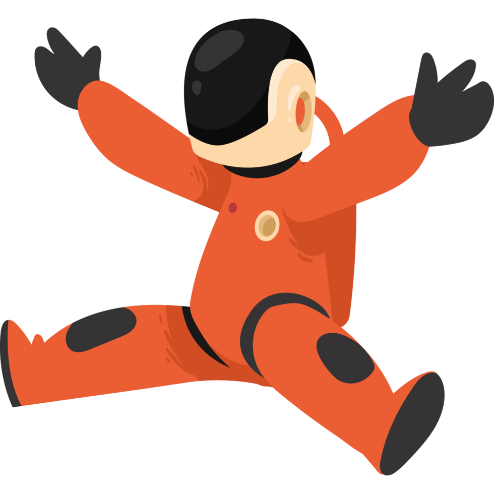 astronaut seated position png