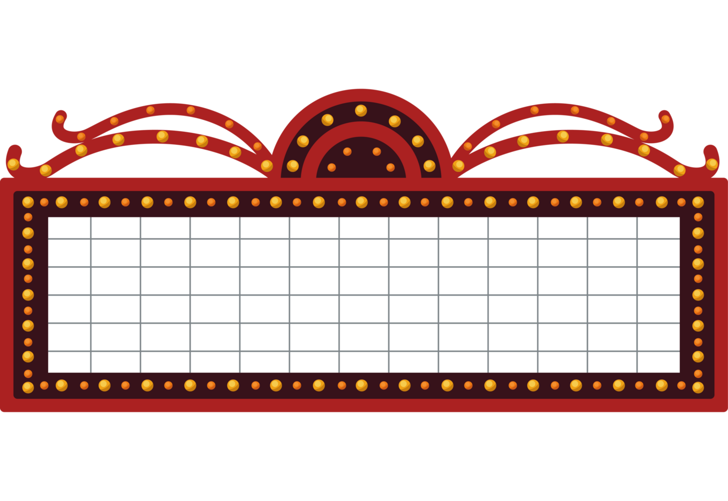 bioscoop theater aanplakbord licht png