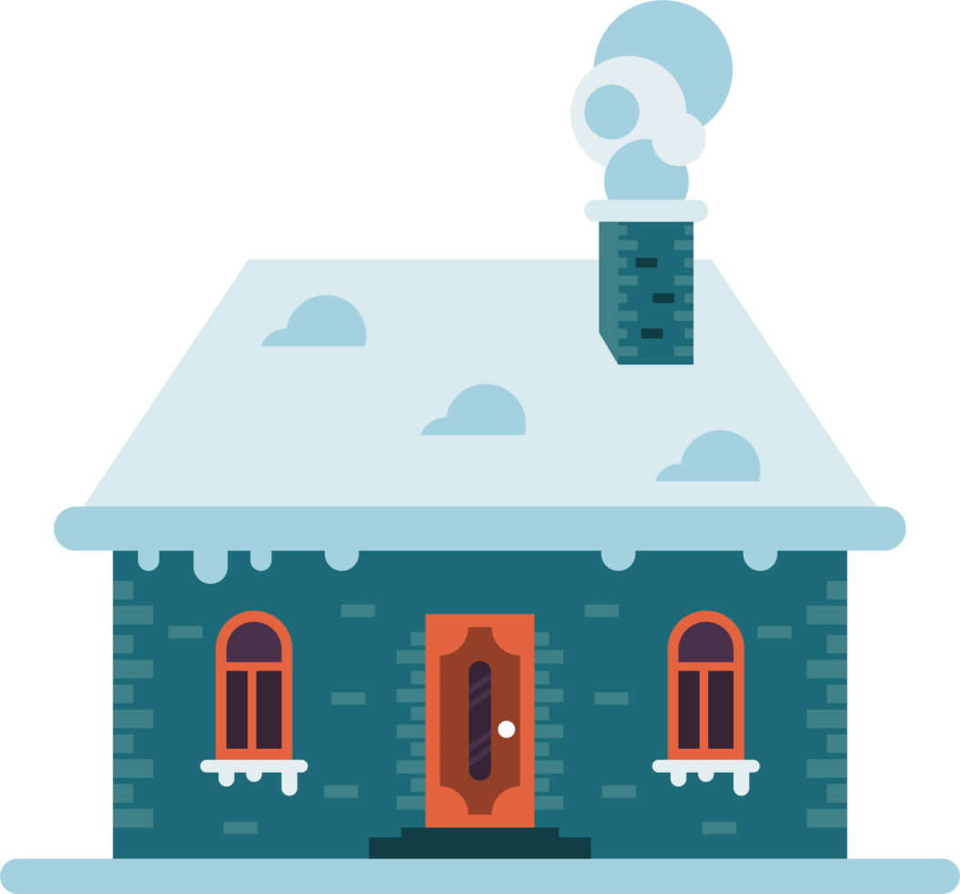 green house with snow png
