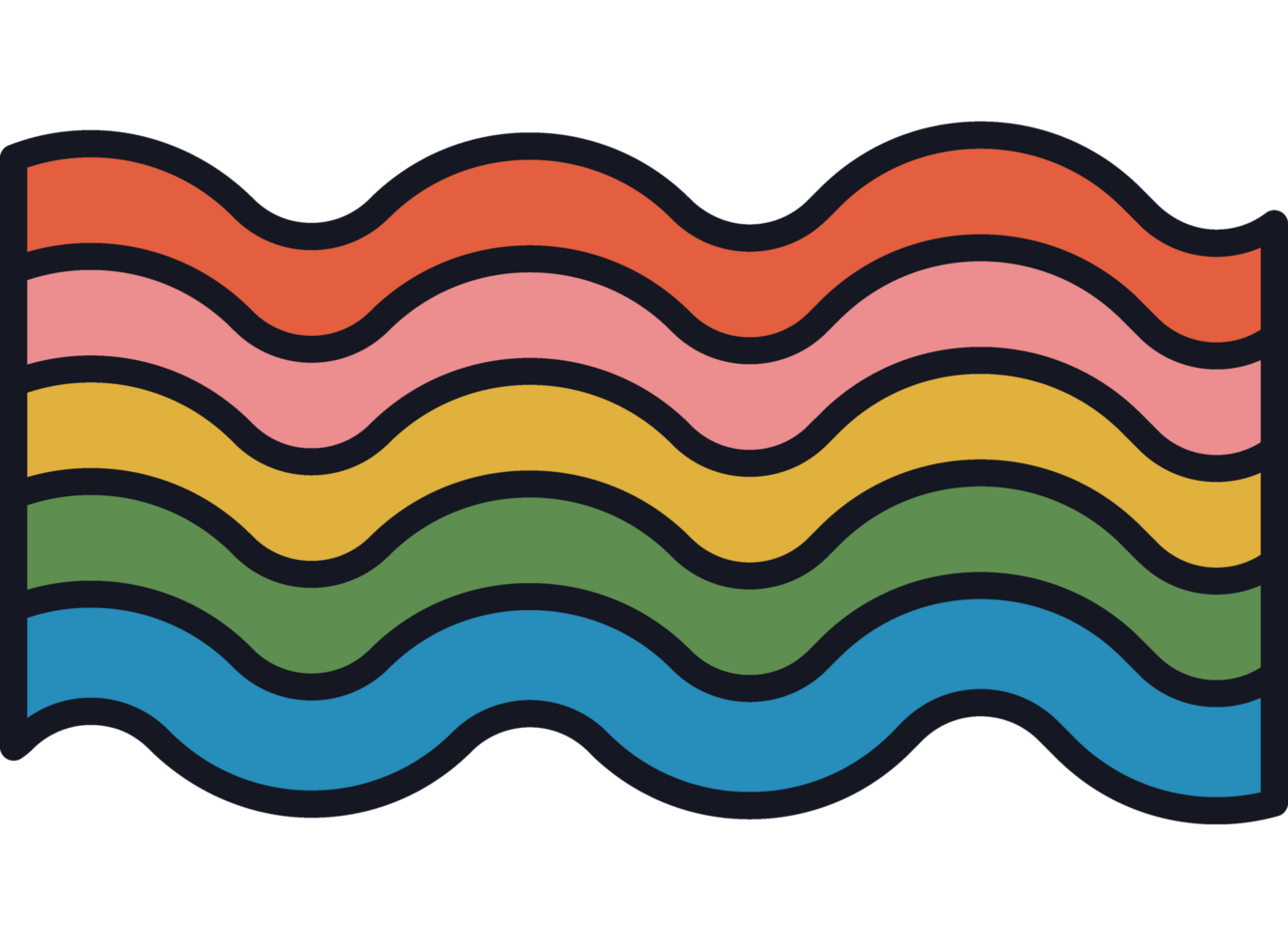ltbiq flag retro pop art png