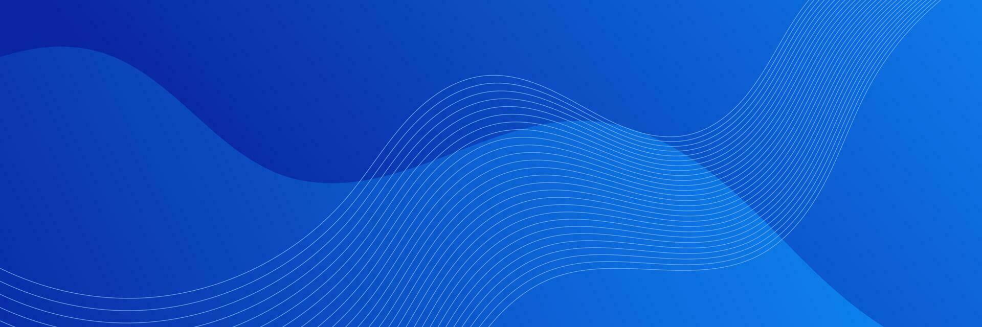 abstract blue wave gradient background vector