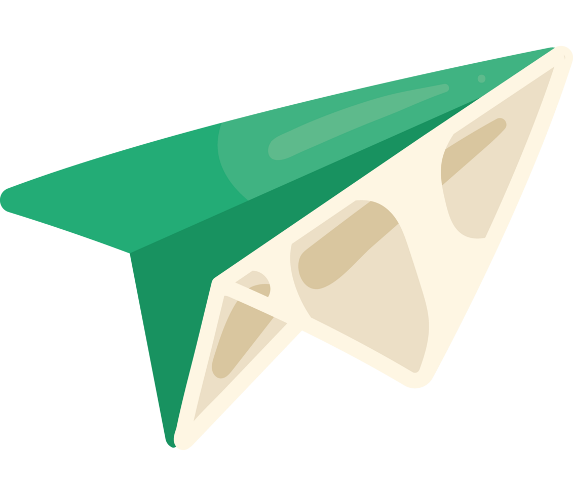 paper airplane glassmorphism png