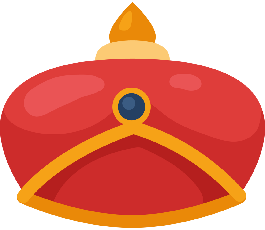 golden and red crown png