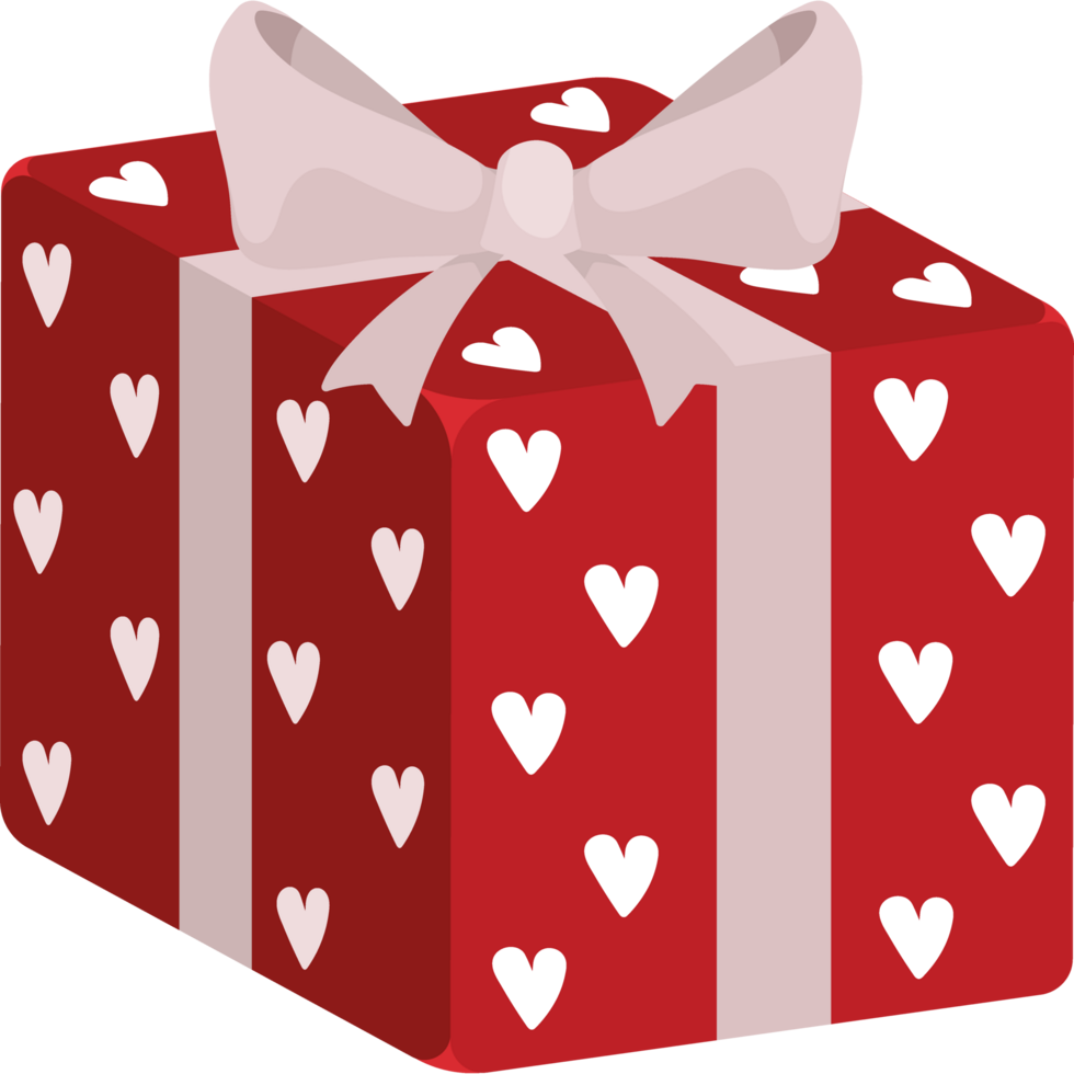 gift box with hearts png