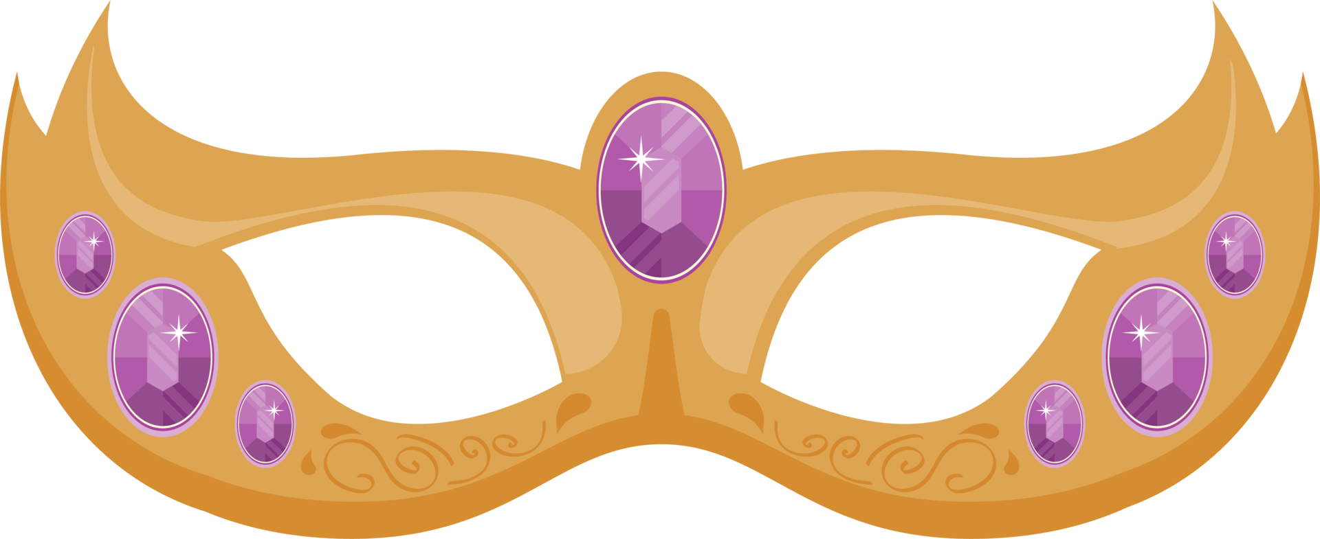 mardi gras Jaune masque png