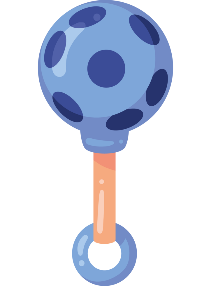 brinquedo de sino azul png