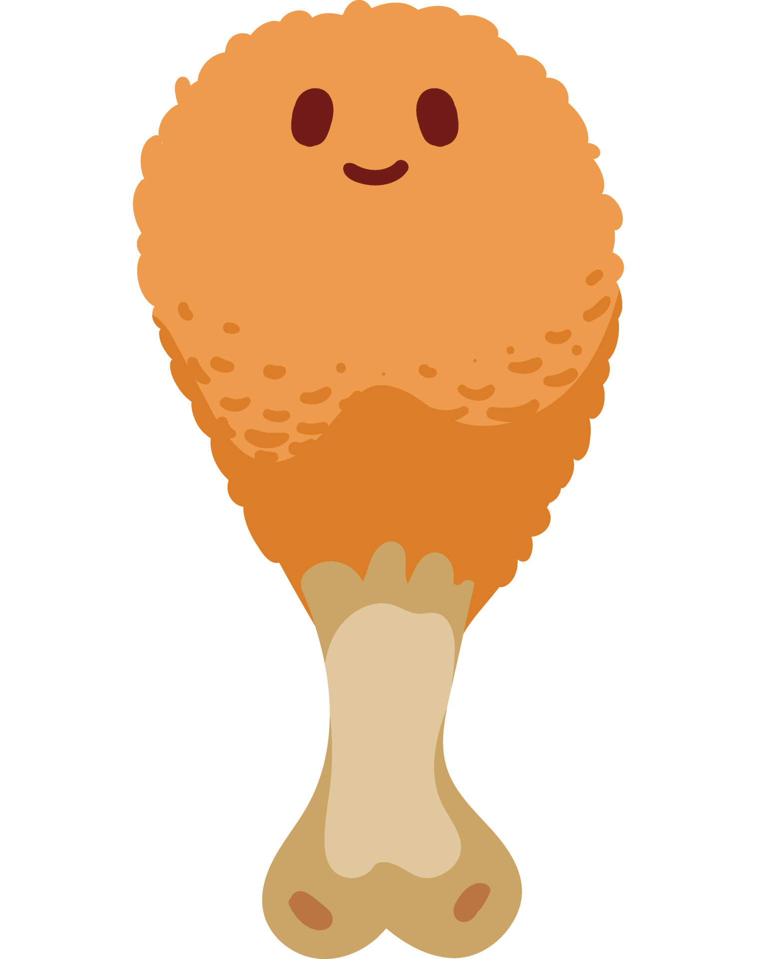 chicken thigh kawaii 24089833 PNG