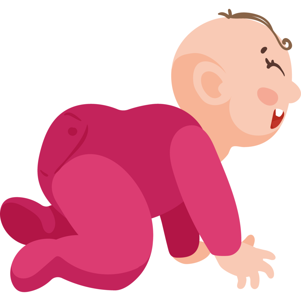 little baby crawling png
