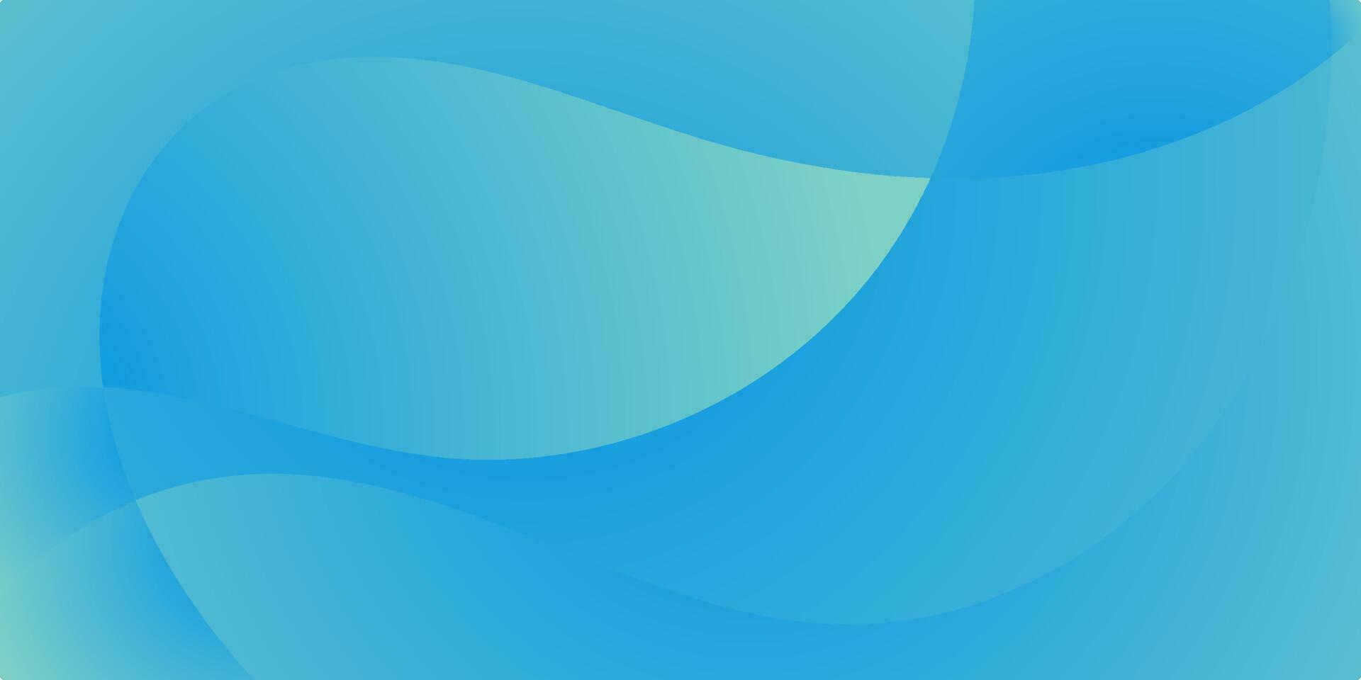 abstract green blue wave gradient background vector