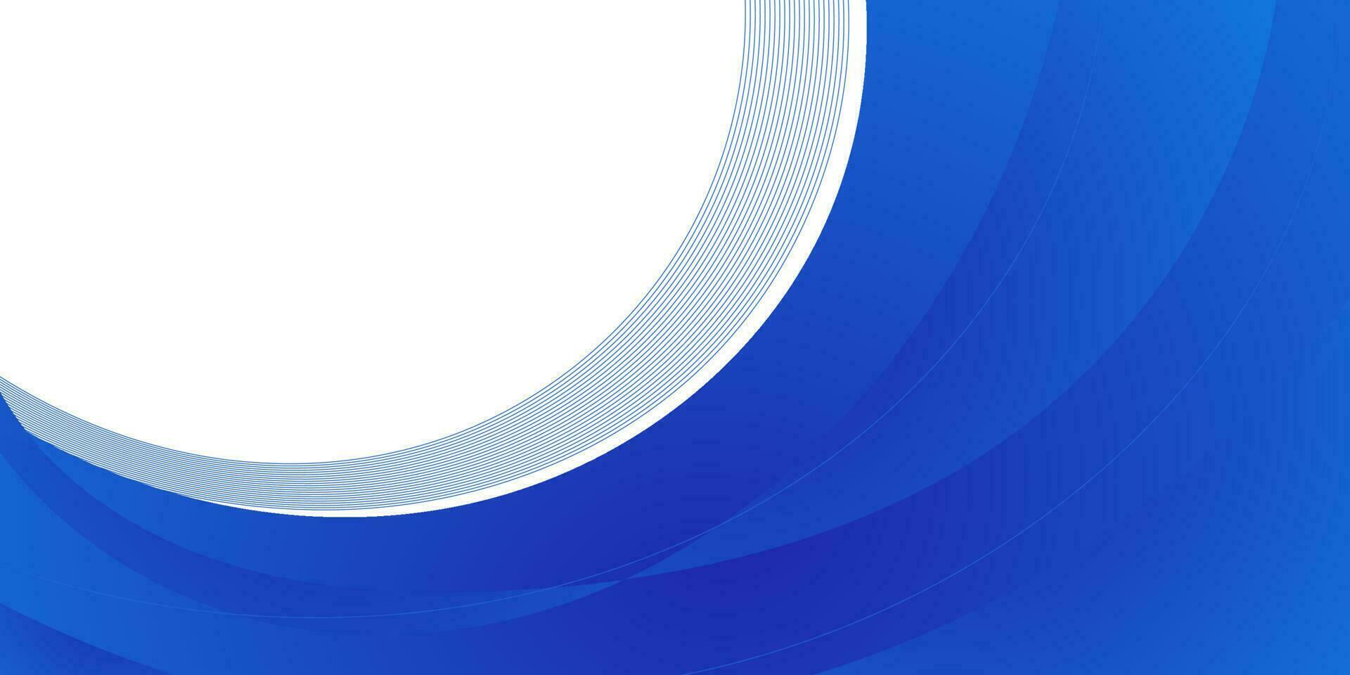 abstract blue wave background with white space vector