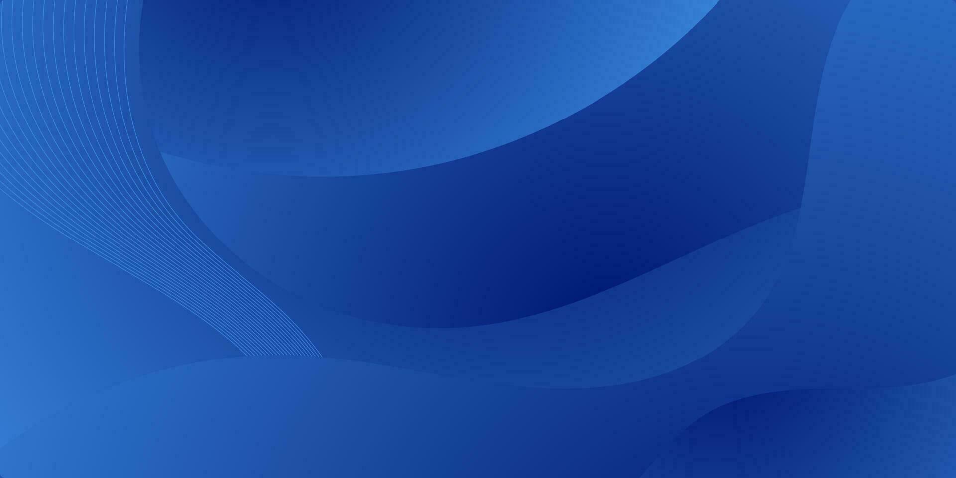 abstract blue wave gradient background vector