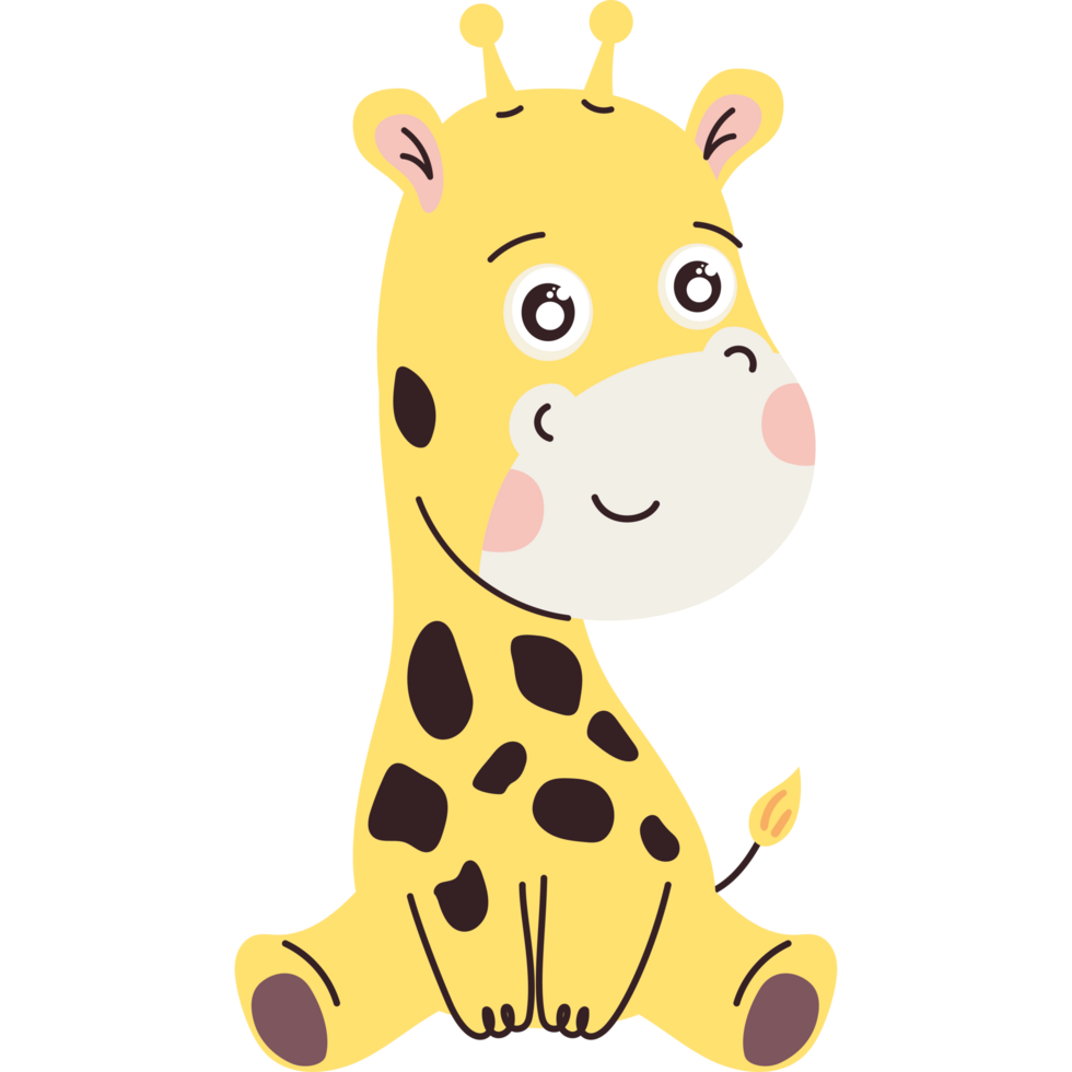 schattig girafdier png