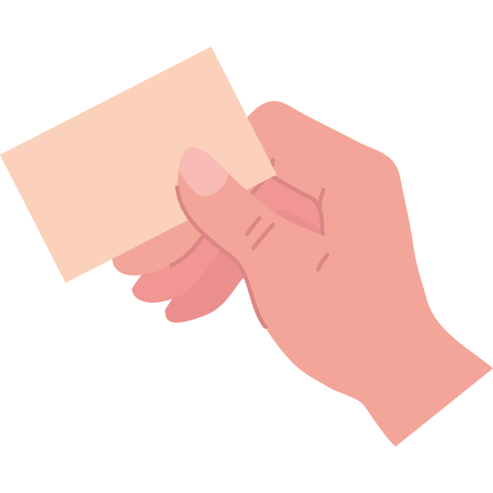 hand with paper note png