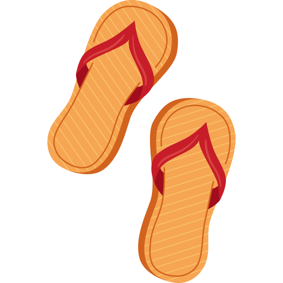 orange Flip Flops png