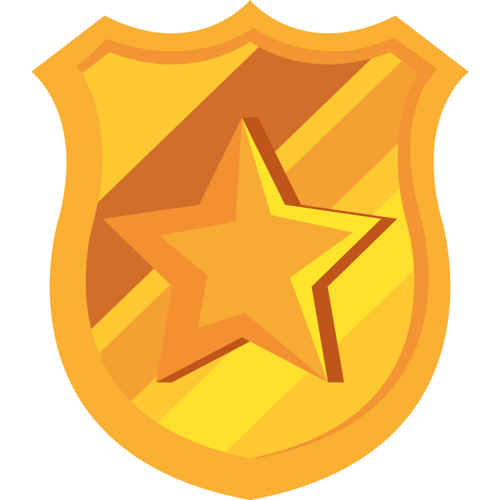 golden law shield png