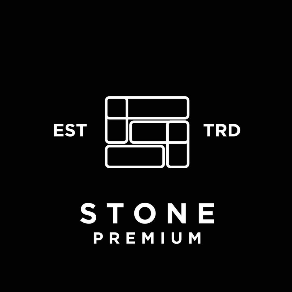 Stone initial S logo icon design illustration vector