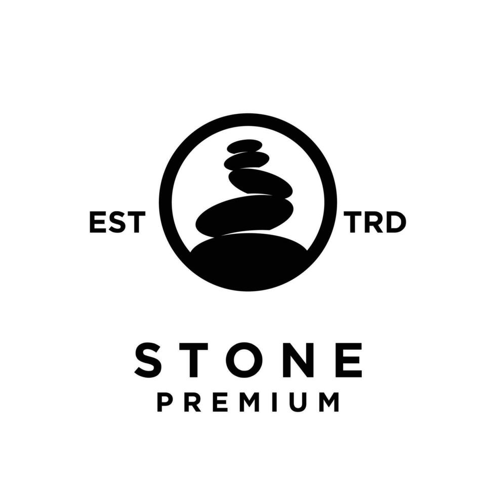 Stone logo icon design illustration vector