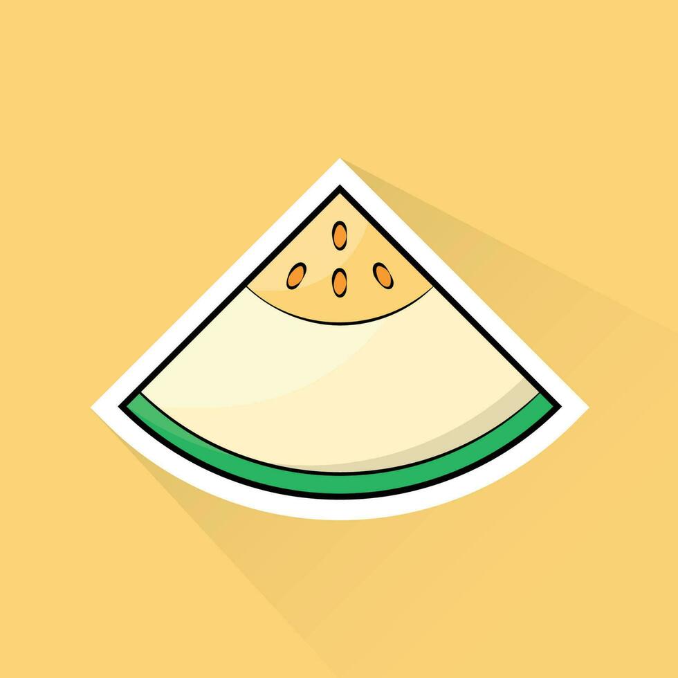 Illustration Vector of Melon in Flat Design