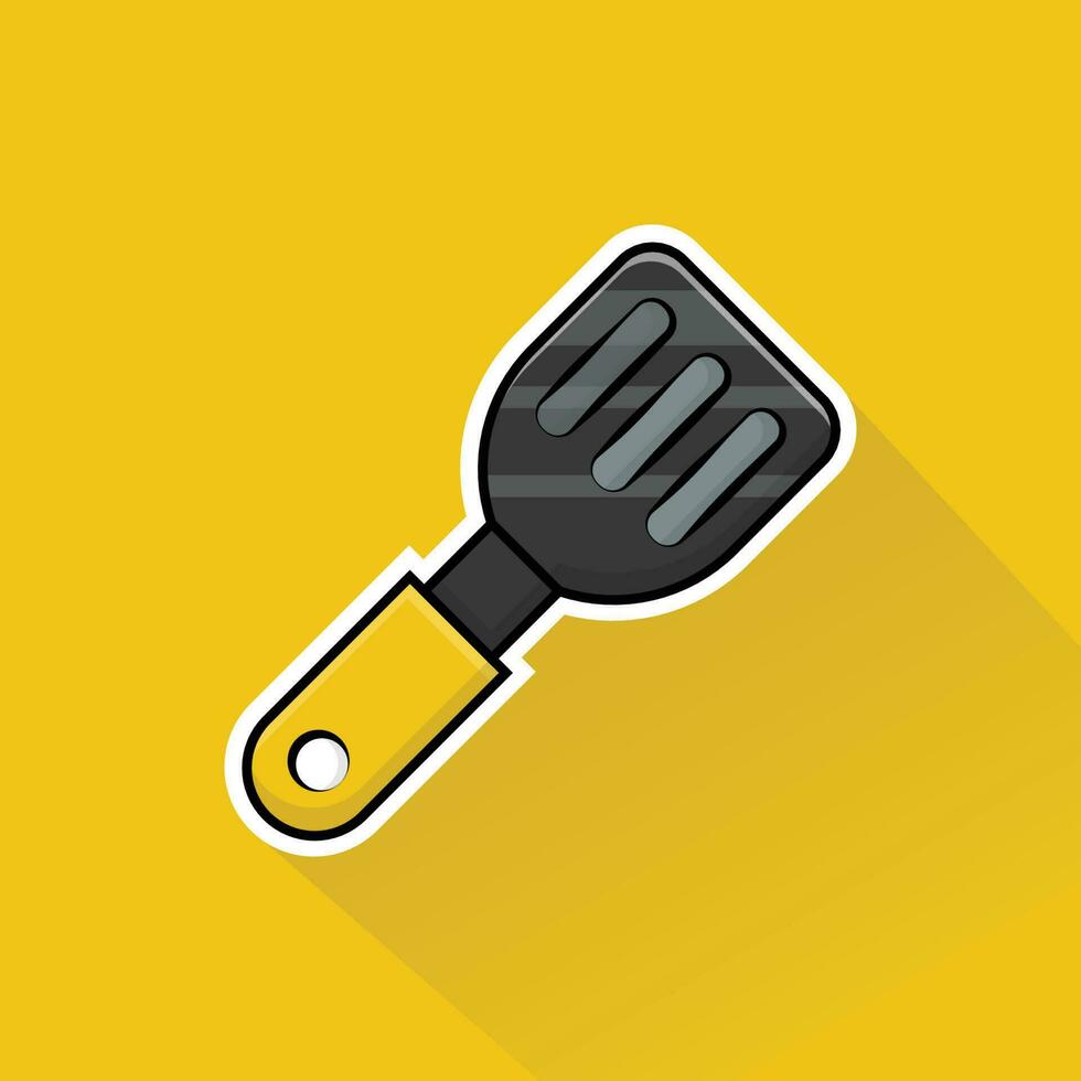 Illustration Vector of Yellow Spatula in Flat Design 24090197 Vector