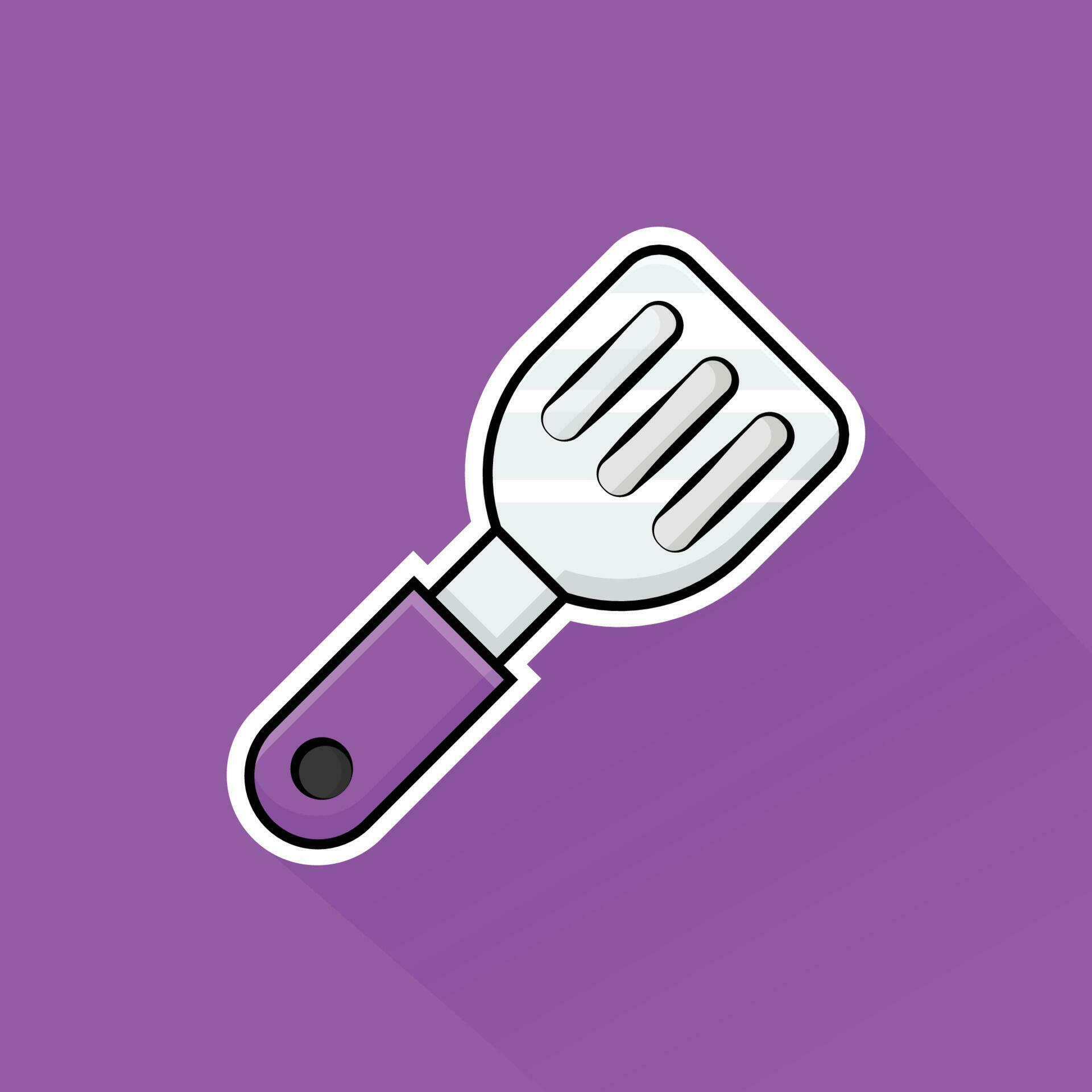 Illustration Vector of Purple Spatula in Flat Design 24090213 Vector