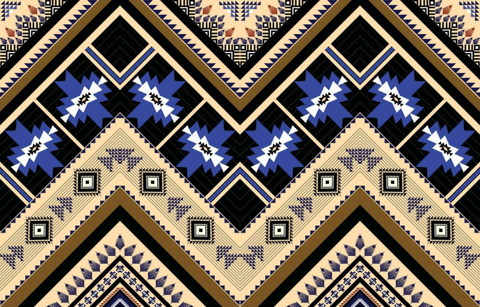 Ethnic pattern vector. Geometric design of American, Mexican, Western Aztec motif striped and bohemian pattern. designed for background,wallpaper,print, carpet,wrapping,tile,batik.vector illustratoin. vector