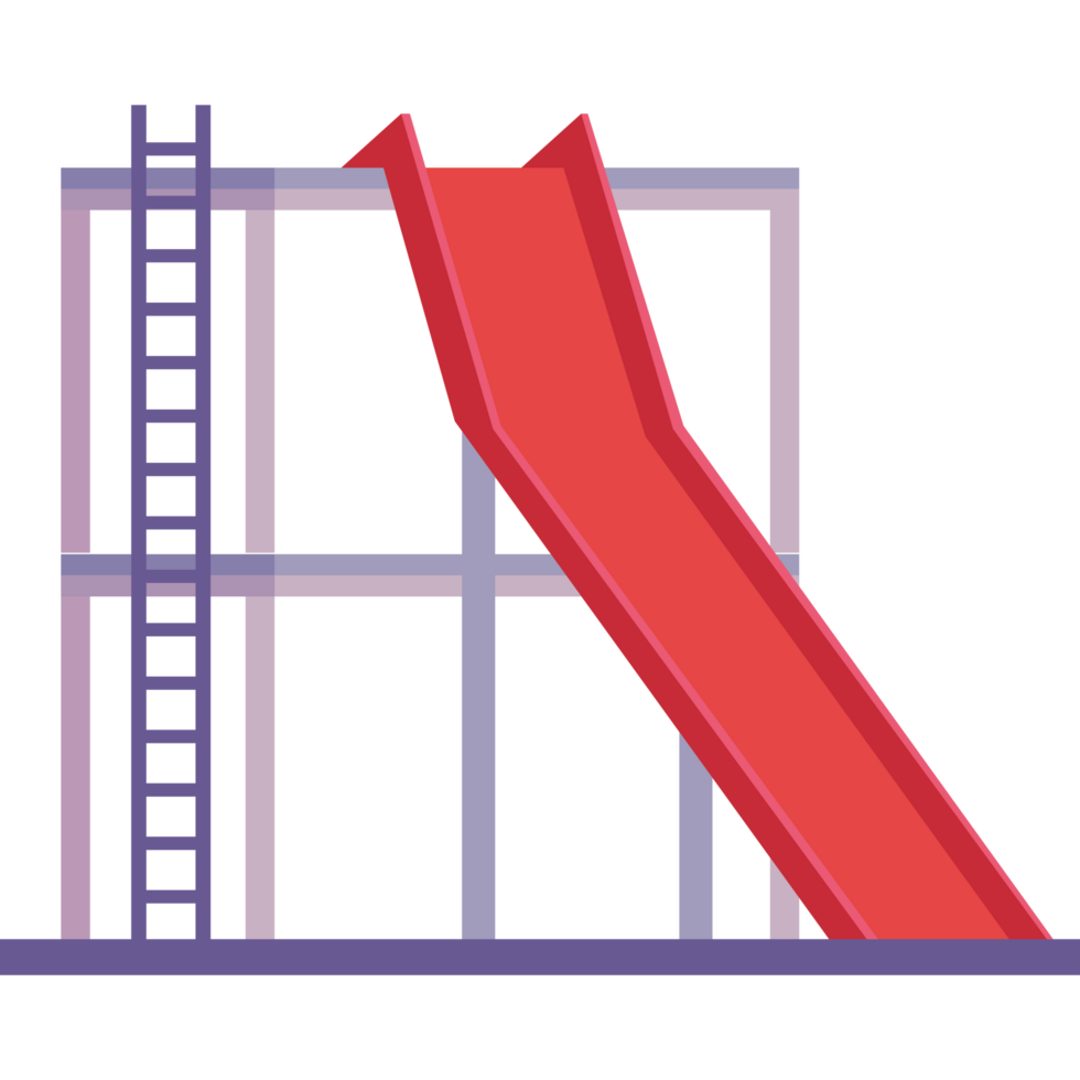 red playground slide png