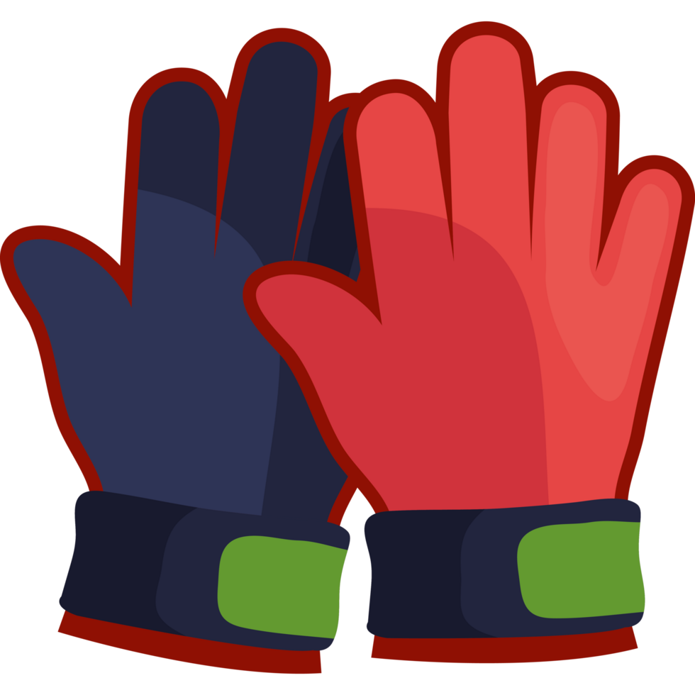 equipamento de luvas de goleiro de futebol png