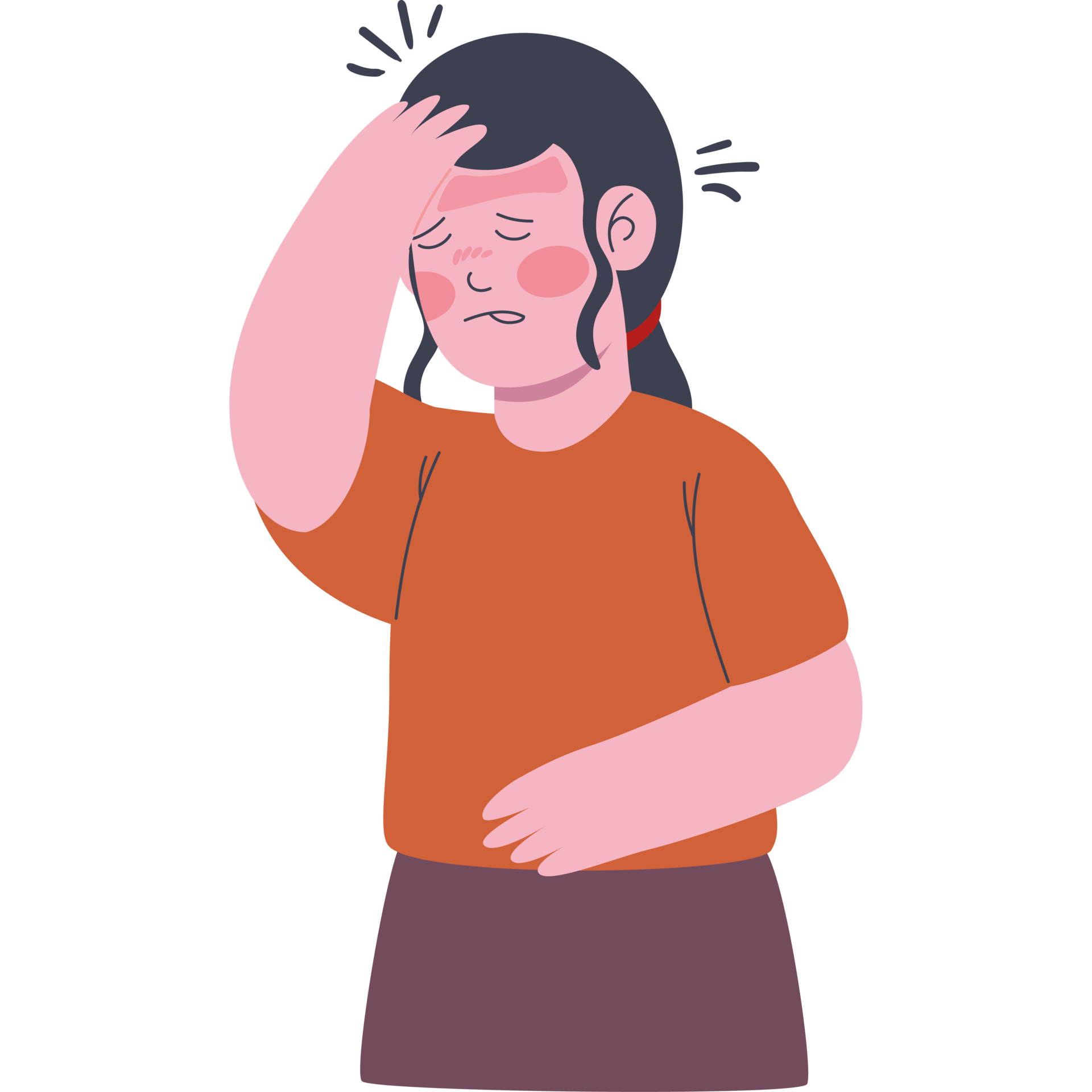 Woman Sick With Headache 24090254 PNG woman-sick-with-headache-24090254-png