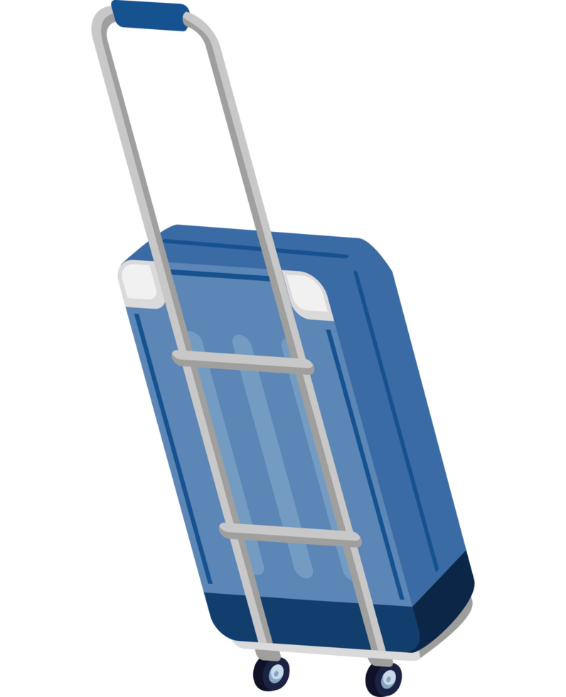 travel suitcase with wheels png