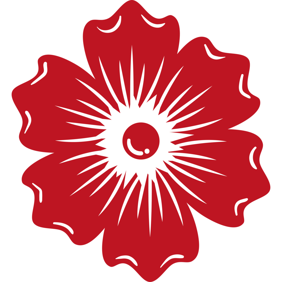 red flower garden png