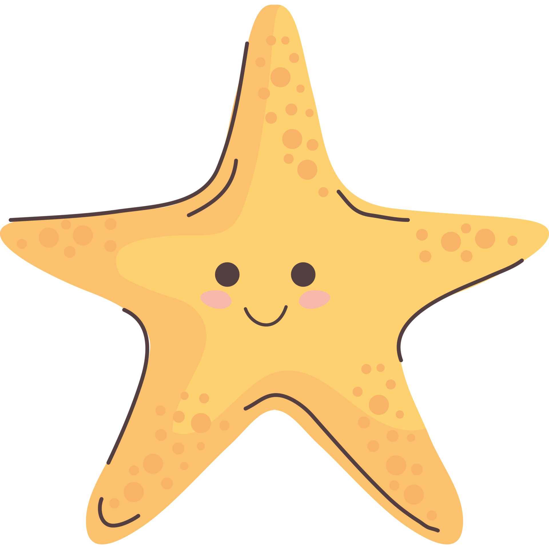 Cute Starfish PNG Clipart Ocean Animals Starfish PNG Adorable Star