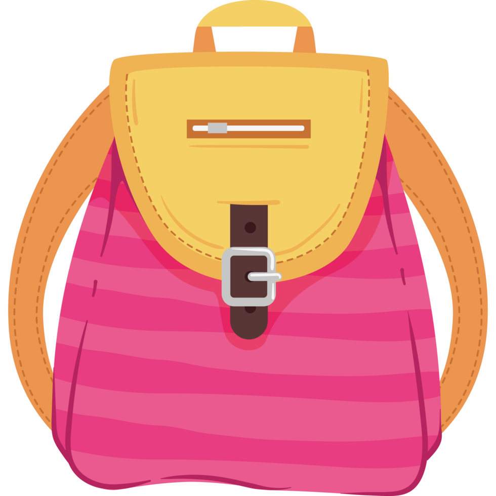 equipamento de mochila escolar rosa png