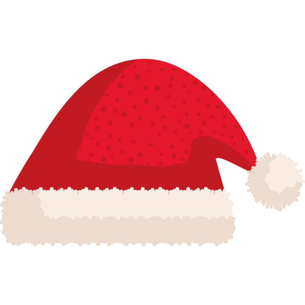 navidad santa sombrero rojo png