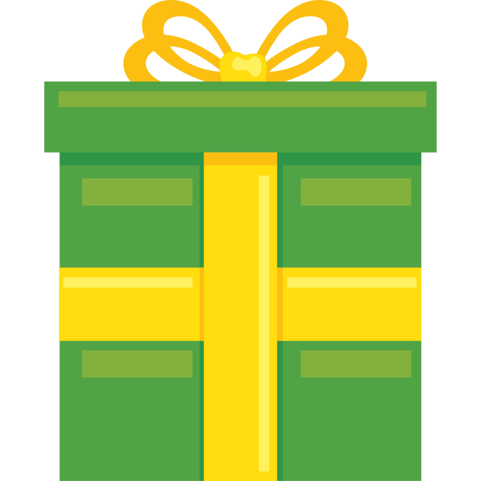 regalo scatola presente verde png