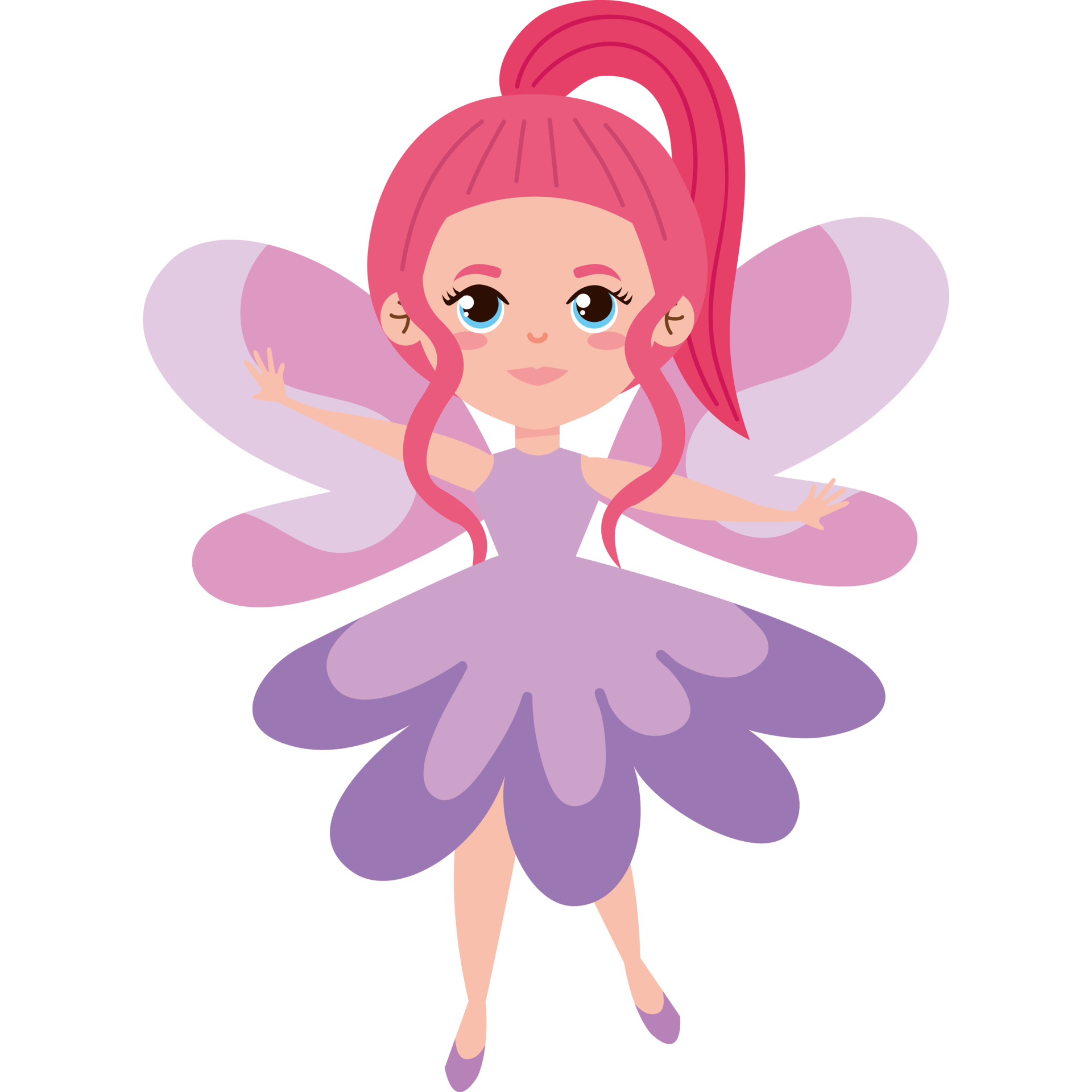 little redhead fairy flying 24090424 PNG