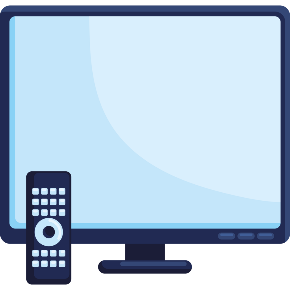 televisor with remote control png